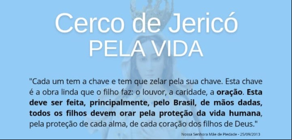 Cerco de Jericó pela Vida - 25 a 31 de Março